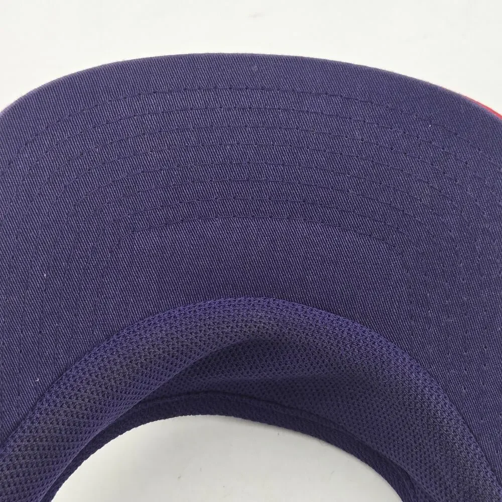 Vintage Nike Toronto Raptors NBA Visor Hat Purple Elastic Back Textured Mesh